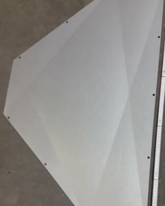 Plate weight funnel w/hole SST MD-1 M&M